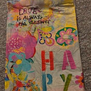 NATURAL LIFE Colorful Inspirational Shower Curtain